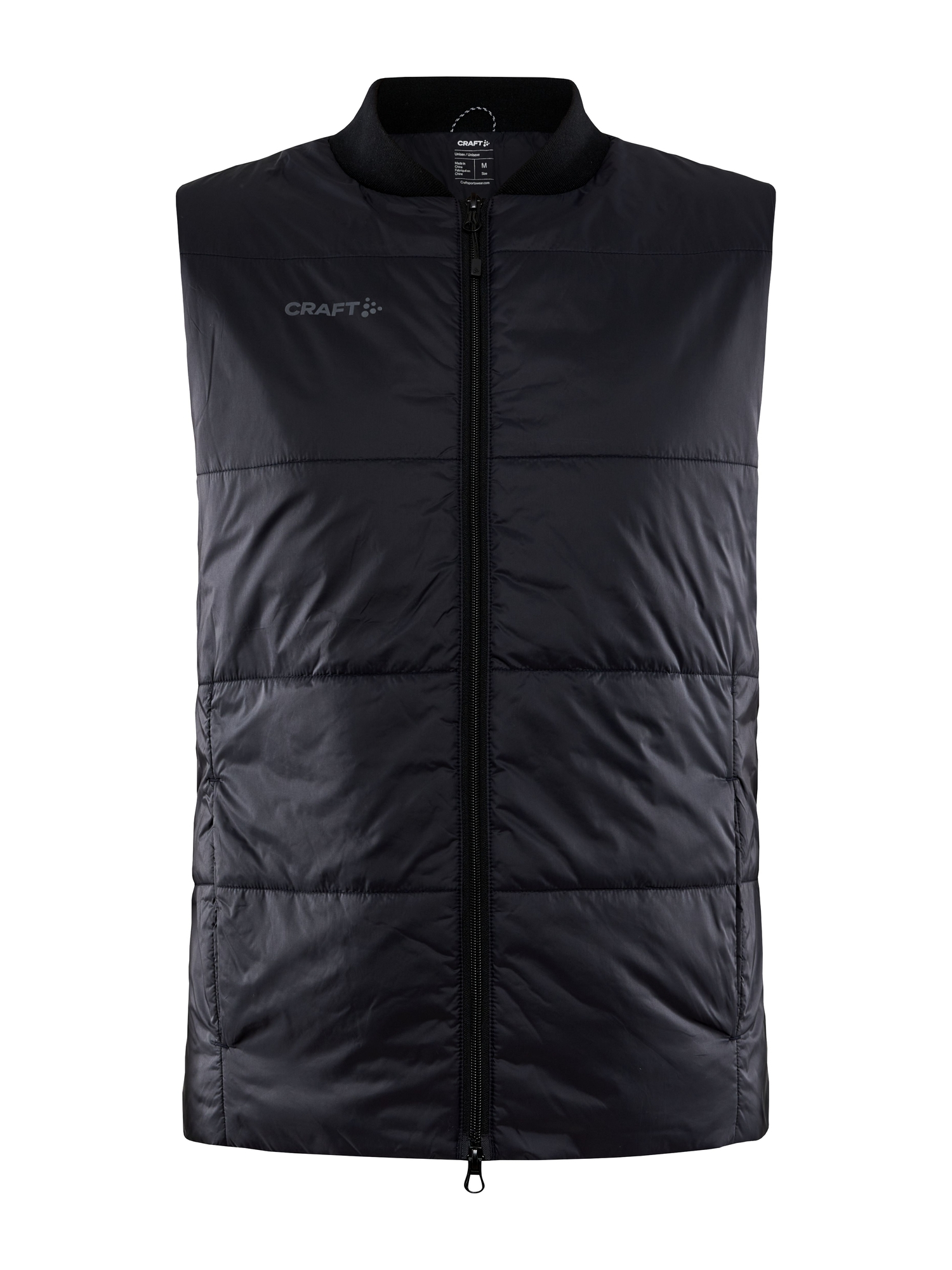Bodywarmer sportswear publicitaire recyclé - CRAFT Noir