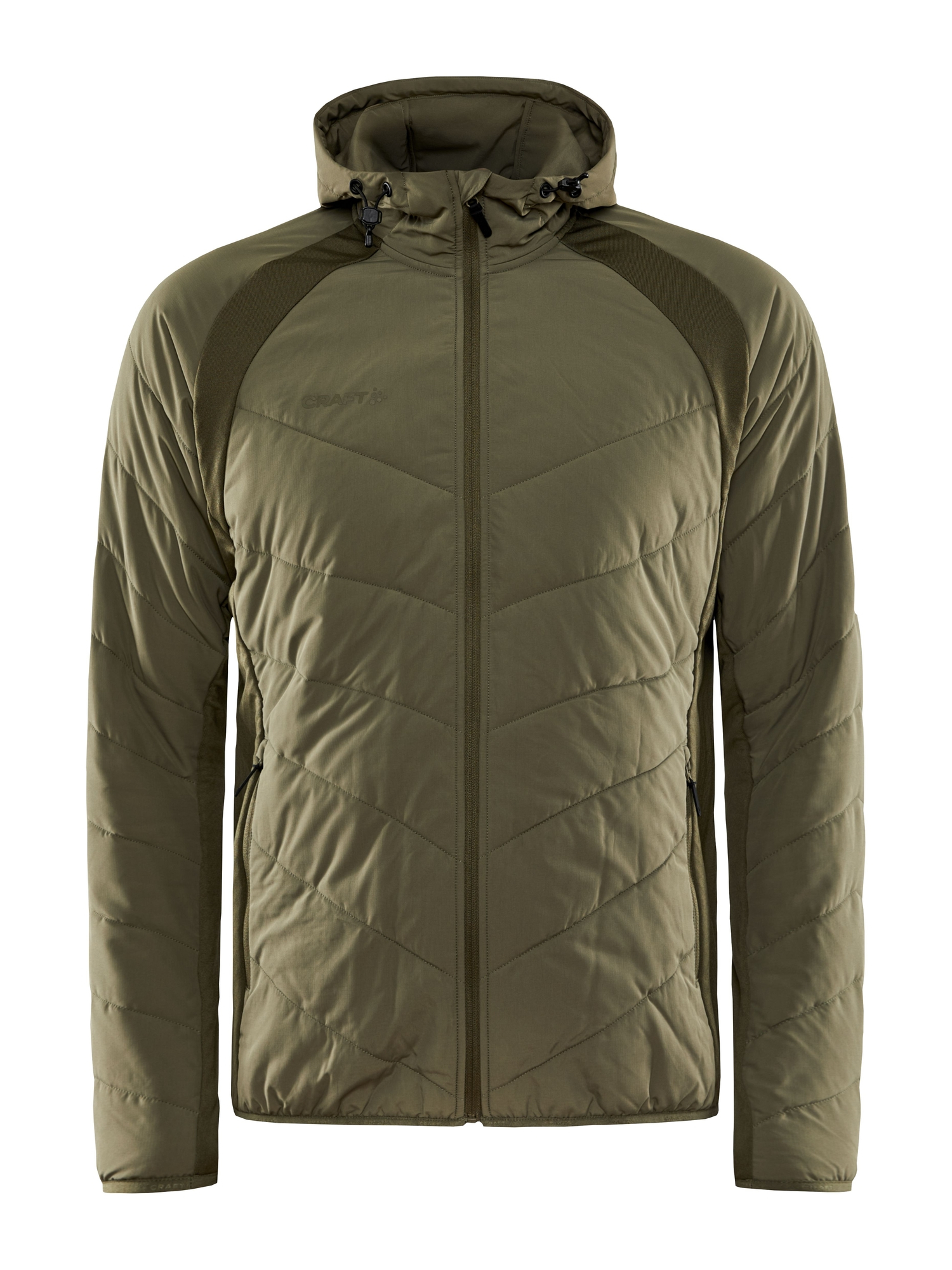 Veste sportswear polyester recyclé personnalisable CRAFT Kaki