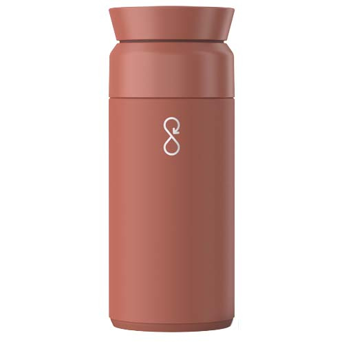 Gourde infusion 350ml personnalisée recyclée Ocean Bottle Brique