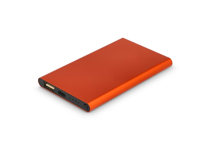 Powerbank 4000 mAh en alu recyclé personnalisable Enera Orange