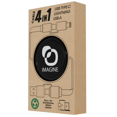 Packaging du câble dérouleur 4 en 1.