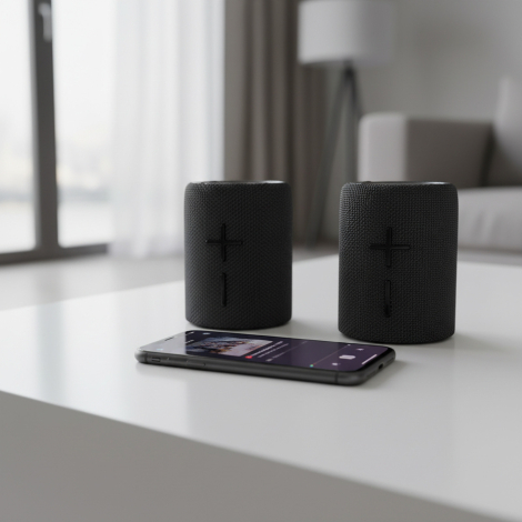 Enceinte duo magnétique 2 × 10 W promotionnelle Daiko