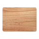 Vue du dessous du plateau rectangulaire en bois, laissant apparaître sa surface plane et les variations naturelles du veinage.