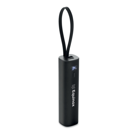 Powerbank promotionnelle 5000 mAh en aluminium recyclé Powertube