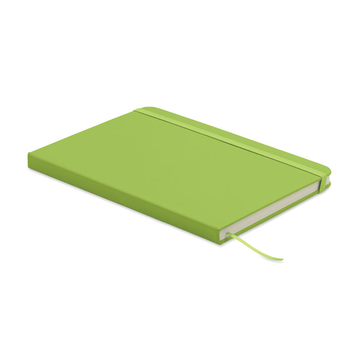 Carnet publicitaire A5 en papier recyclé Arcoloop lime