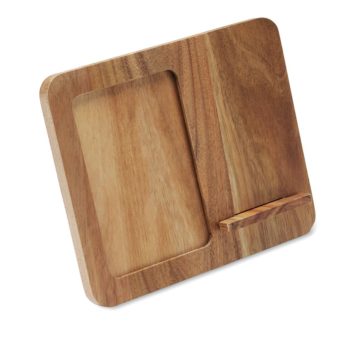 Cadre photo chargeur 15 W promotionnel en acacia Finwood Bois