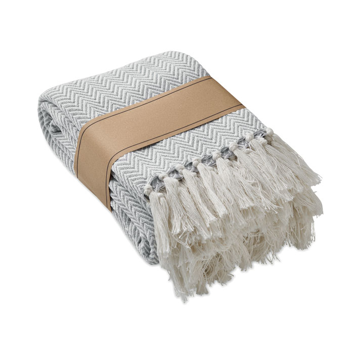 Couverture 400 g/m² personnalisable en fibres recyclées Ammos Beige