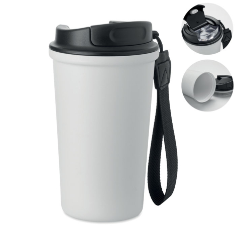 Mug 400 ml en acier recyclé à personnaliser Nakano
