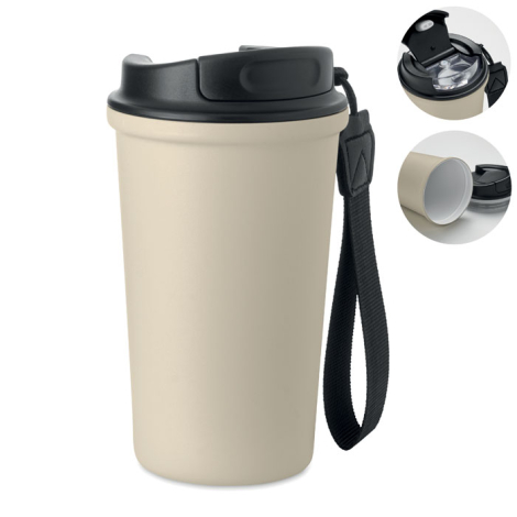 Mug 400 ml en acier recyclé à personnaliser Nakano