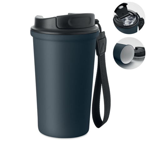 Mug 400 ml en acier recyclé à personnaliser Nakano