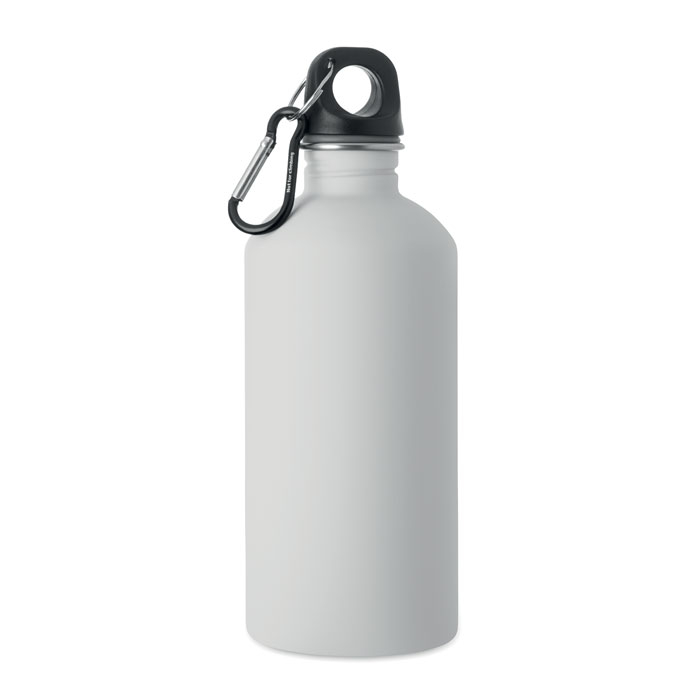 Bouteille 500 ml en acier recyclé personnalisée Remid Moss Blanc