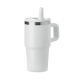 Mug 500 ml promotionnel en acier recyclé avec paille Aland