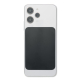 Vue arrière d’un smartphone blanc équipé du powerbank magnétique noir fixé sur sa partie inférieure. Vue arrière d’un smartphone blanc équipé du powerbank magnétique noir fixé sur sa partie inférieure.