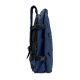 Sac à dos cabine bleu marine vu de profil dans une configuration plus compacte, avec deux sangles latérales de compression fermé Sac à dos cabine bleu marine vu de profil dans une configuration plus compacte, avec deux sangles latérales de compression fermé