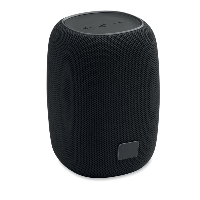 Haut-parleur 8 W promotionnel avec mousqueton Toavolt Noir