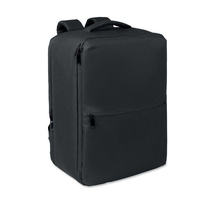 Sac à dos recyclé personnalisable avec rangement sous vide Cityflow Noir