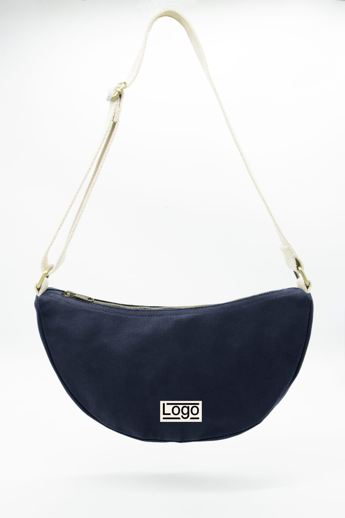 Sac bandoulière promotionnel demi lune Ines Marine