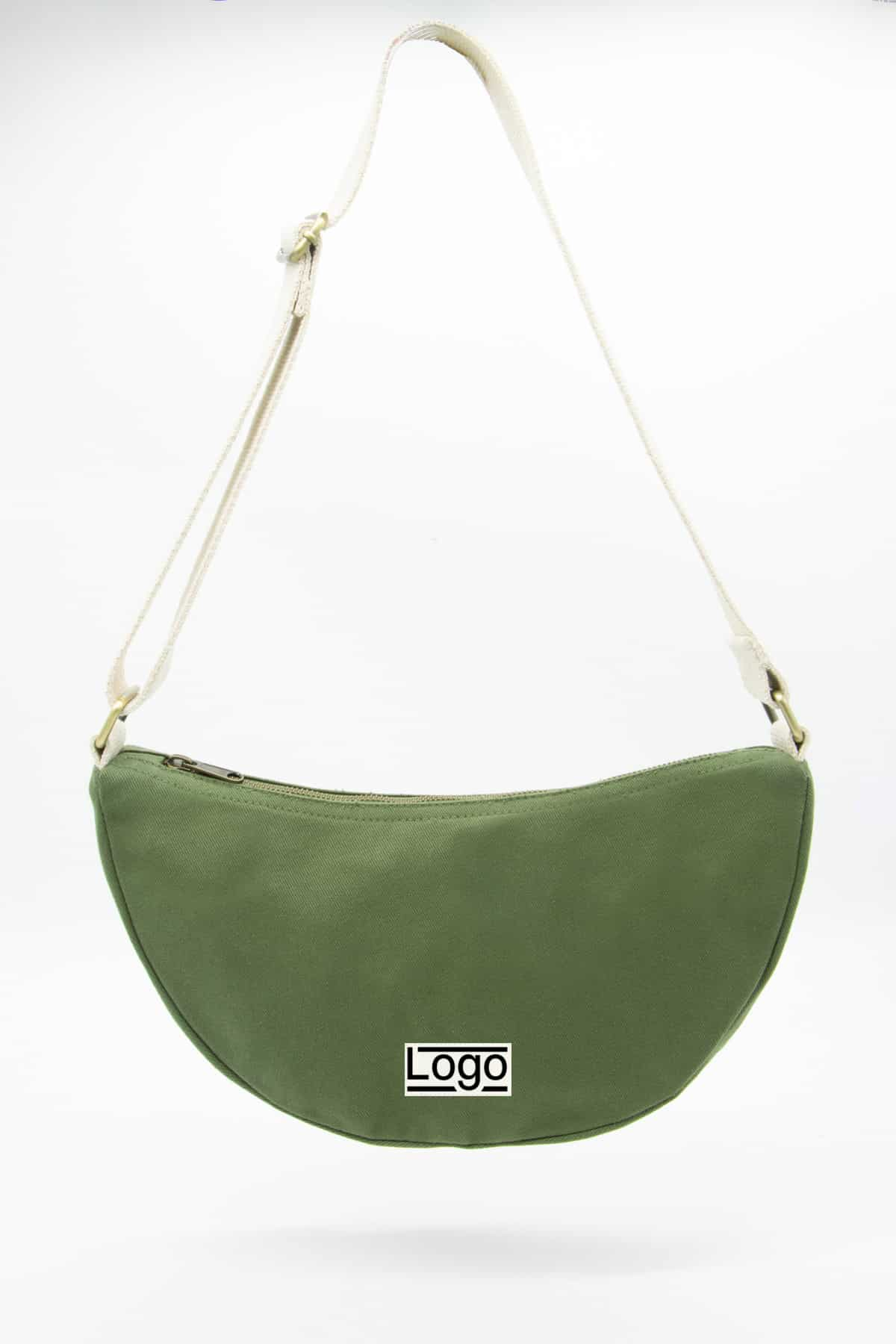 Sac bandoulière promotionnel demi lune Ines Olive
