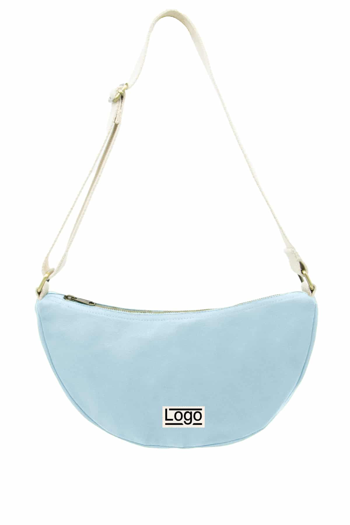 Sac bandoulière promotionnel demi lune Ines Azur