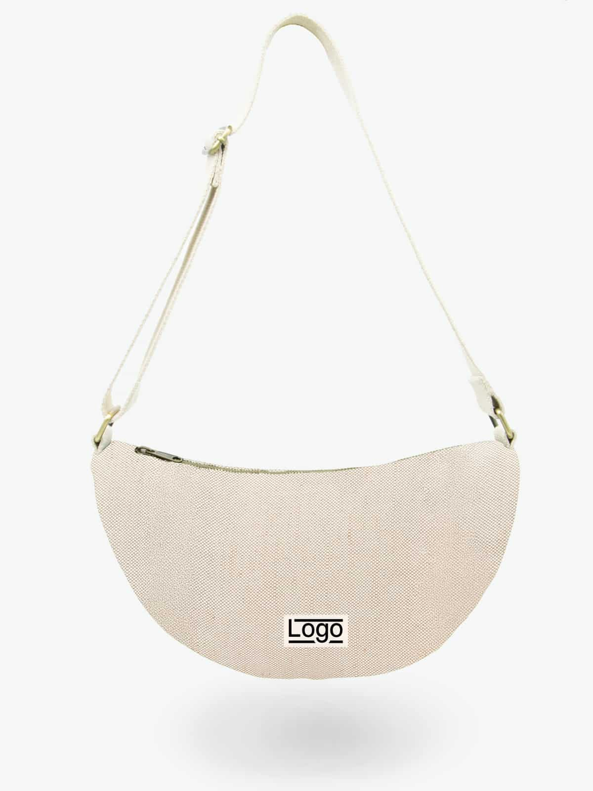 Sac bandoulière promotionnel demi lune Ines Jute