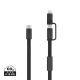 Câble de recharge personnalisable 2-en-1 recyclé Arc Câble de recharge personnalisable 2-en-1 recyclé Arc