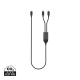 Câble publicitaire à double sortie USB-C 100 W Terra Câble publicitaire à double sortie USB-C 100 W Terra