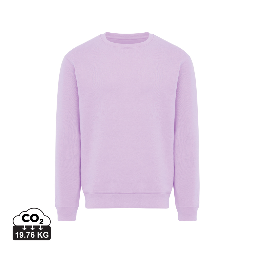 Sweat personnalisable mixte en coton bio et recyclé Torla Lavande