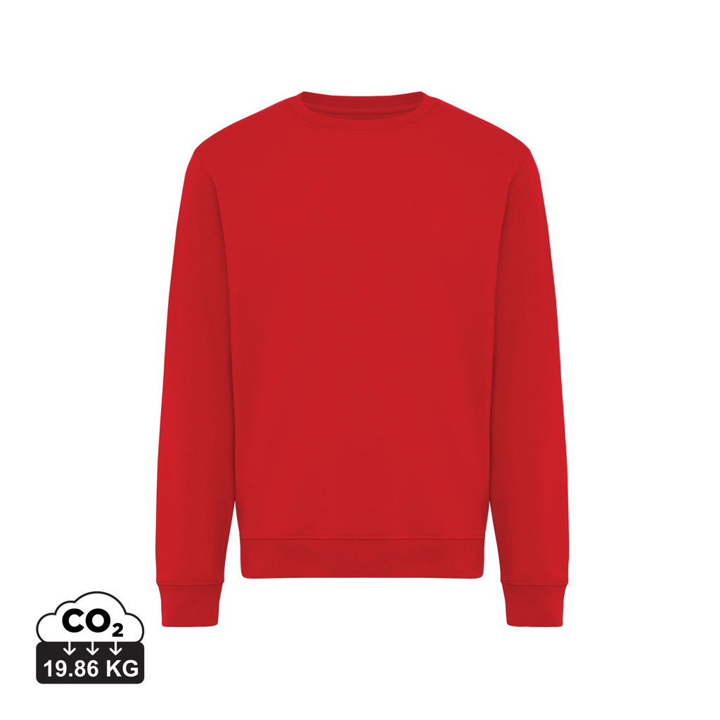 Sweat personnalisable mixte en coton bio et recyclé Torla Rouge