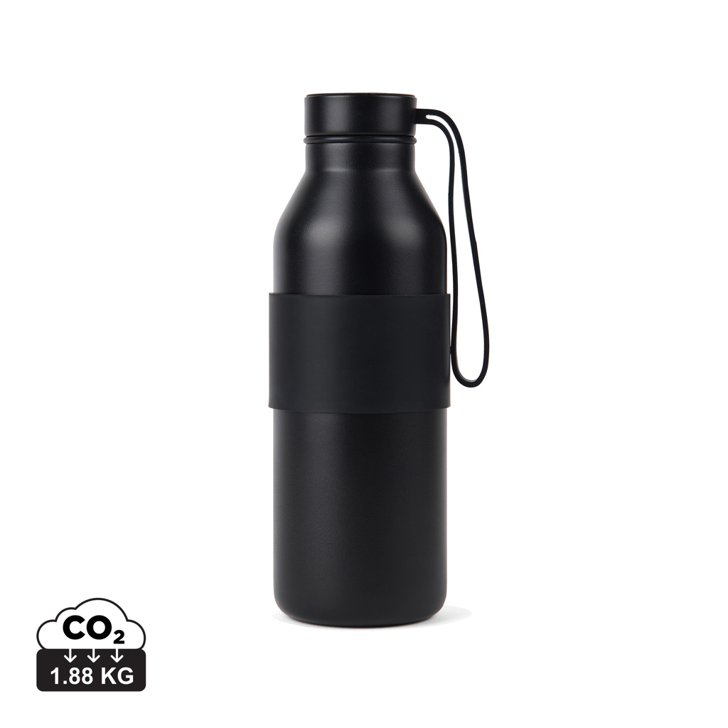 Gourde isotherme publicitaire 500 ml antidérapante Niro Noir