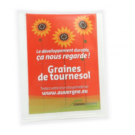 Sachet de graines publicitaire 60 x 80 mm