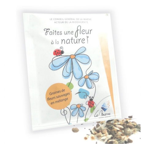 Sachet de graines publicitaire 60 x 80 mm