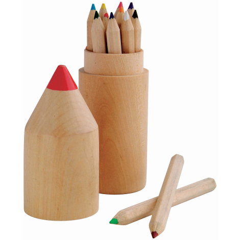 Set de 6 crayons en bois personnalisable