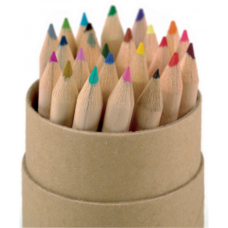 Boîte promotionnelle de 24 crayons de couleur