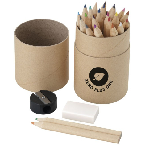 Coffret Cadeaux Kit de 12 Crayons à Papier Gomme Taille Crayons Fille Garçon Ros 