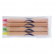 4 surligneurs fluo prestige naturel - 8,7 cm ou 17,6 cm