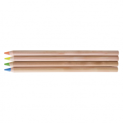 4 surligneurs fluo prestige naturel - 8,7 cm ou 17,6 cm