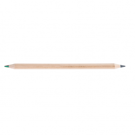 Crayon Bi-couleur publicitaire - 17,6 cm