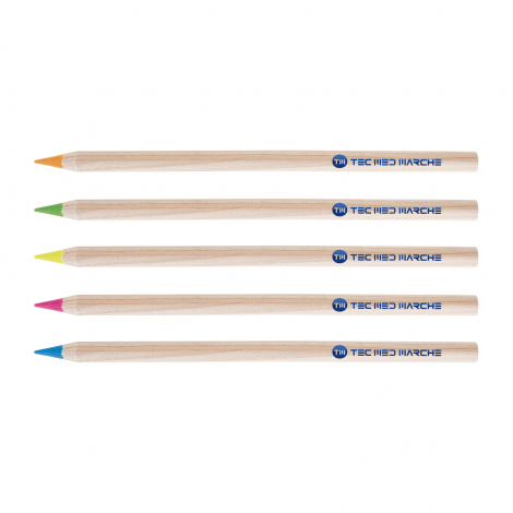 Crayon bois publicitaire Fluo Prestige - 8,7 cm ou 17,6 cm