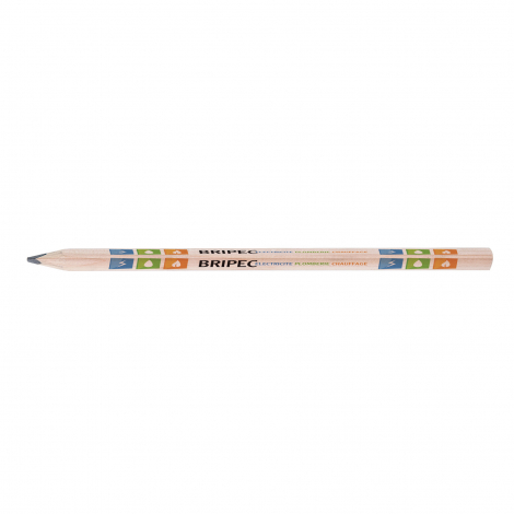 Crayon personnalisé triangulaire sans vernis - 17,6 cm