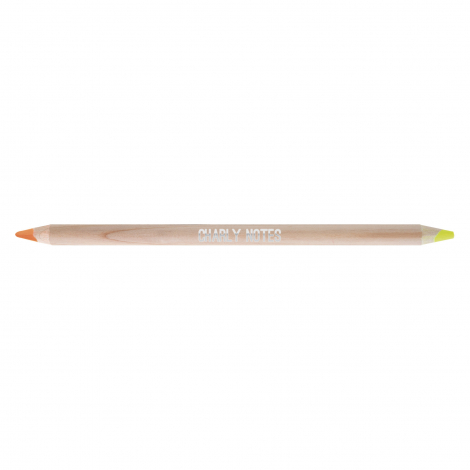 Crayon surligneur fluo individuel bi-coul - 17,6 cm