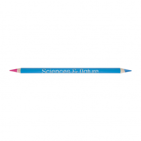 Crayon surligneur fluo individuel bi-coul - 17,6 cm