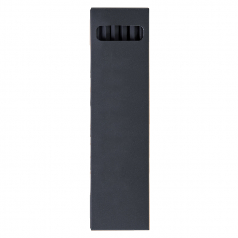 Etui noir de 6 ou 12 crayons de couleurs black - 17.6cm