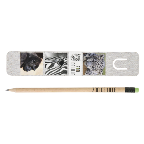 Kit publicitaire marque-page et crayon Pantone - 17,6 cm