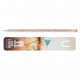 Marque-page publicitaire et crayon vernis incolore - 17,6 cm