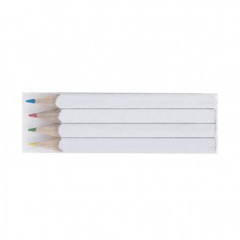 Set de 4 crayons de couleur quadri - 8,7 cm