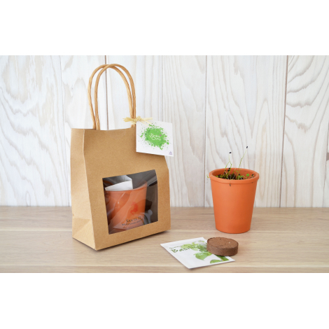 Kit de plantation publicitaire - sac kraft