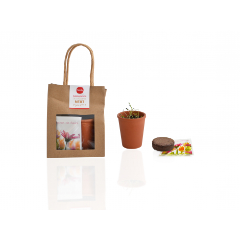 Kit de plantation publicitaire - sac kraft