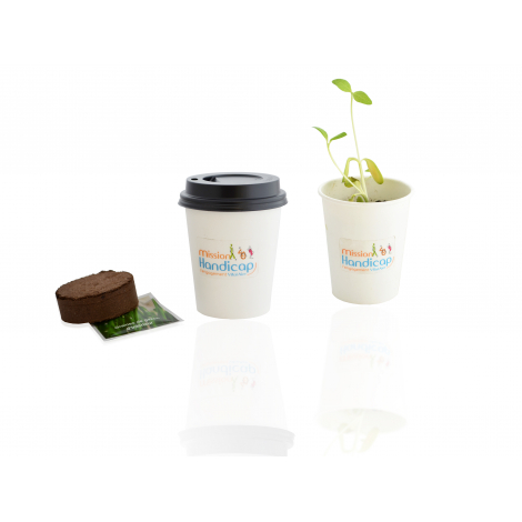 Kit de plantation publicitaire - pot en carton