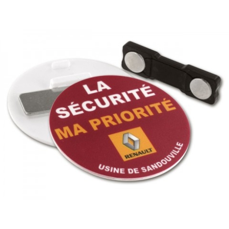 Badge aimanté personnalisable, Pins promotionnel