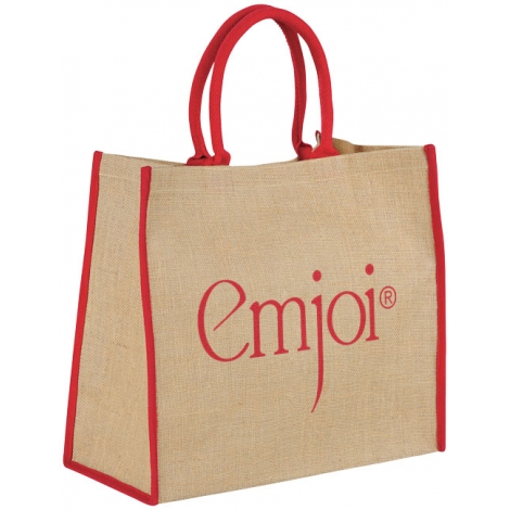 Grand sac shopping publicitaire - JUTE